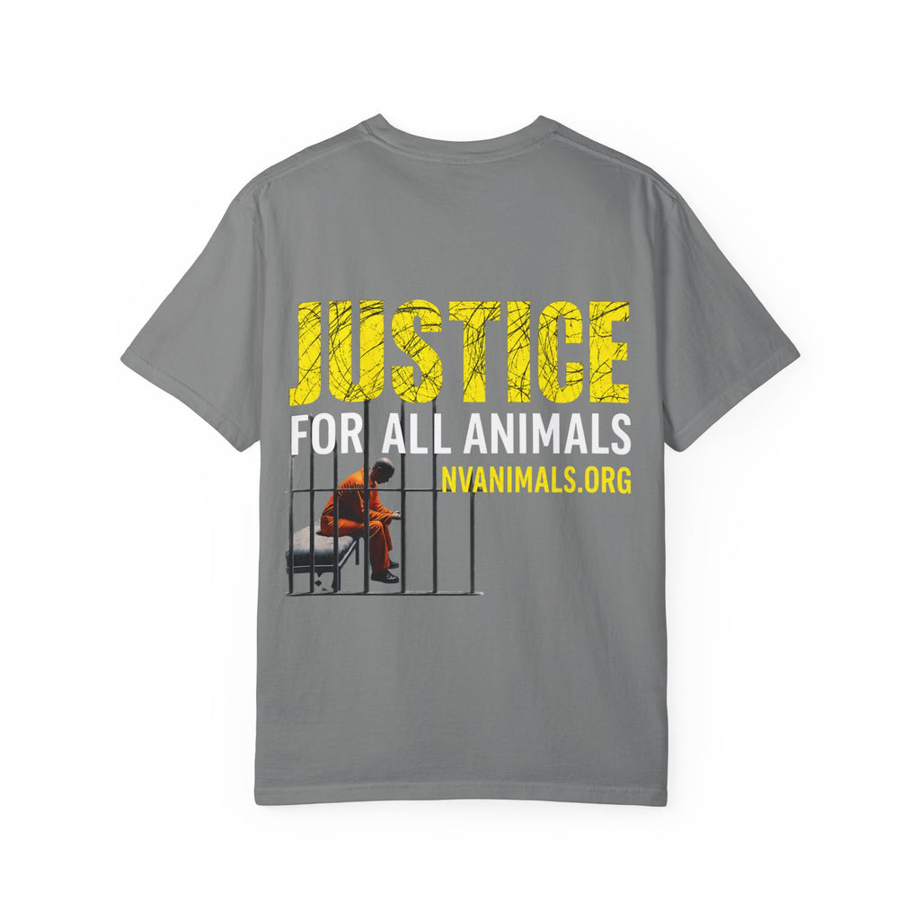 T-shirt (Short Sleeve) Unisex Garment-Dyed  - Justice for All Animals