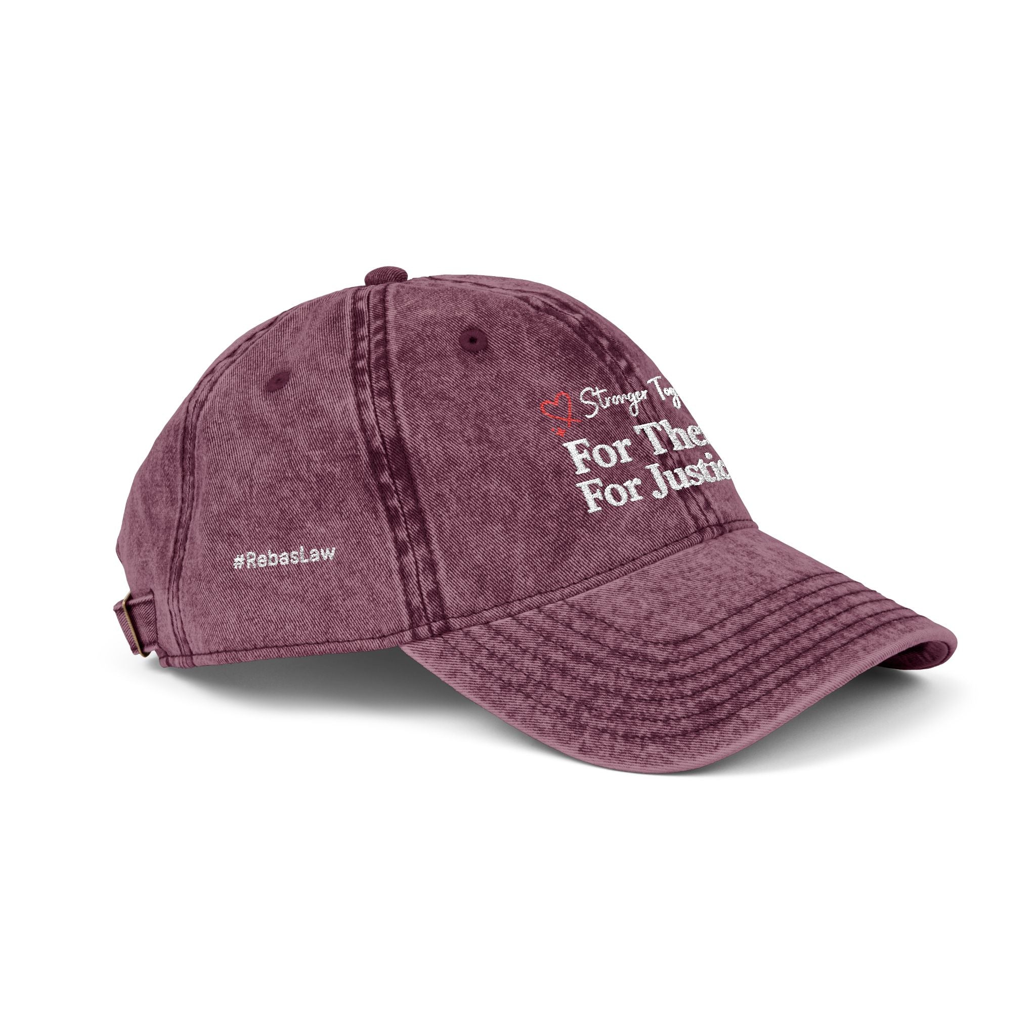 Cap Embroidered Vintage — “For Them. For Justice.” Washed Baseball Hat