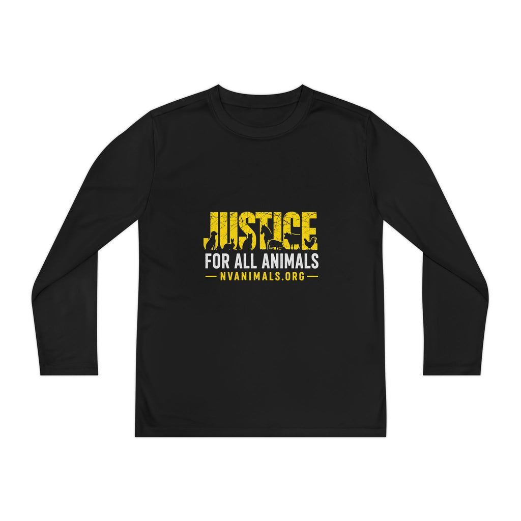 Youth T-Shirt Long Sleeve - Justice for All Animals