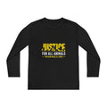 Youth T-Shirt Long Sleeve - Justice for All Animals