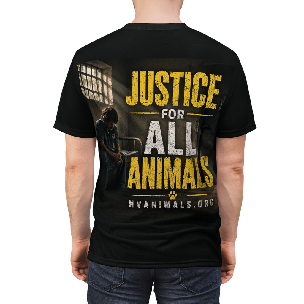 T-Shirt - Animal Rights Protest Tee Justice for All Animals