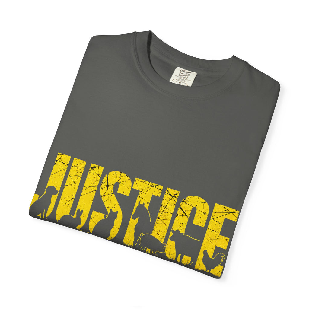 T-shirt - Unisex Garment-Dyed - Justice for All Animals
