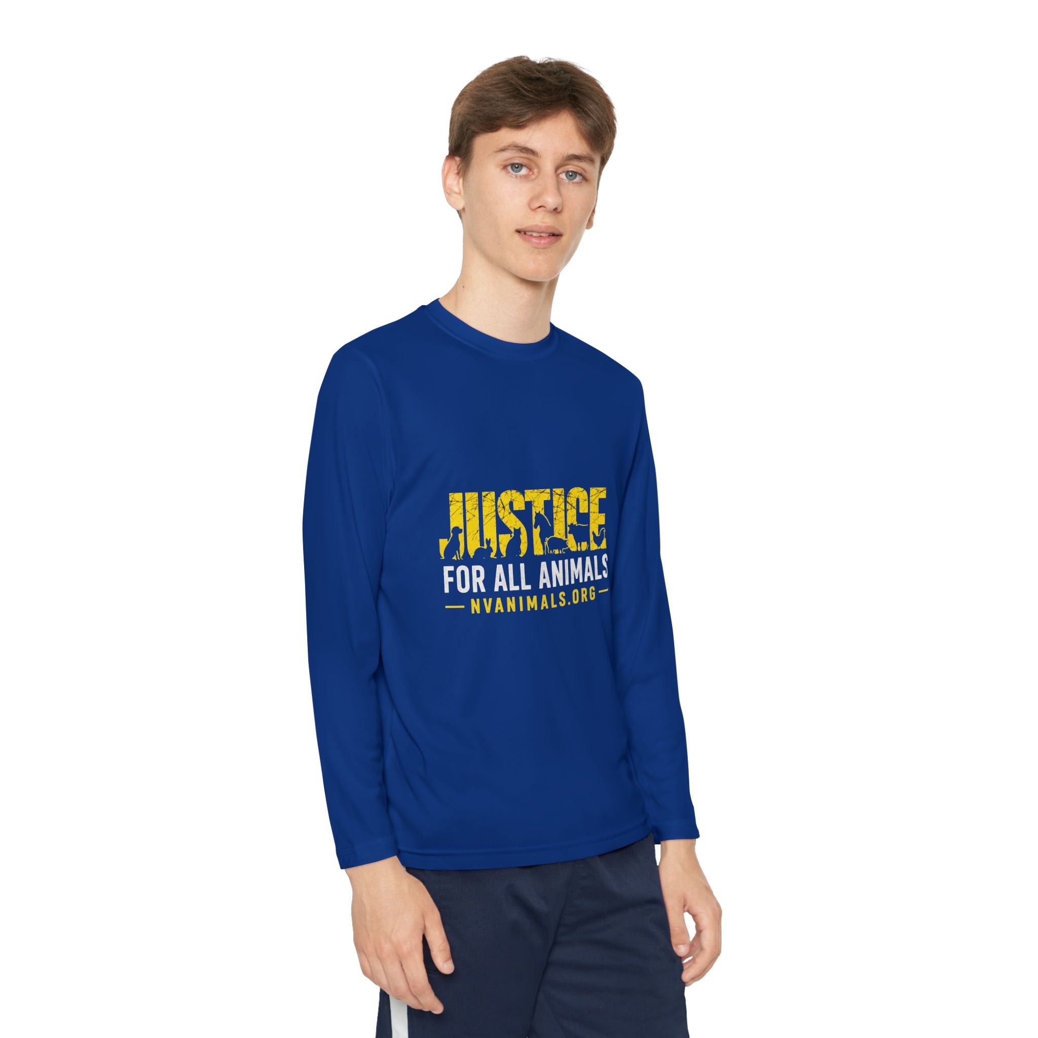 Youth T-Shirt Long Sleeve - Justice for All Animals