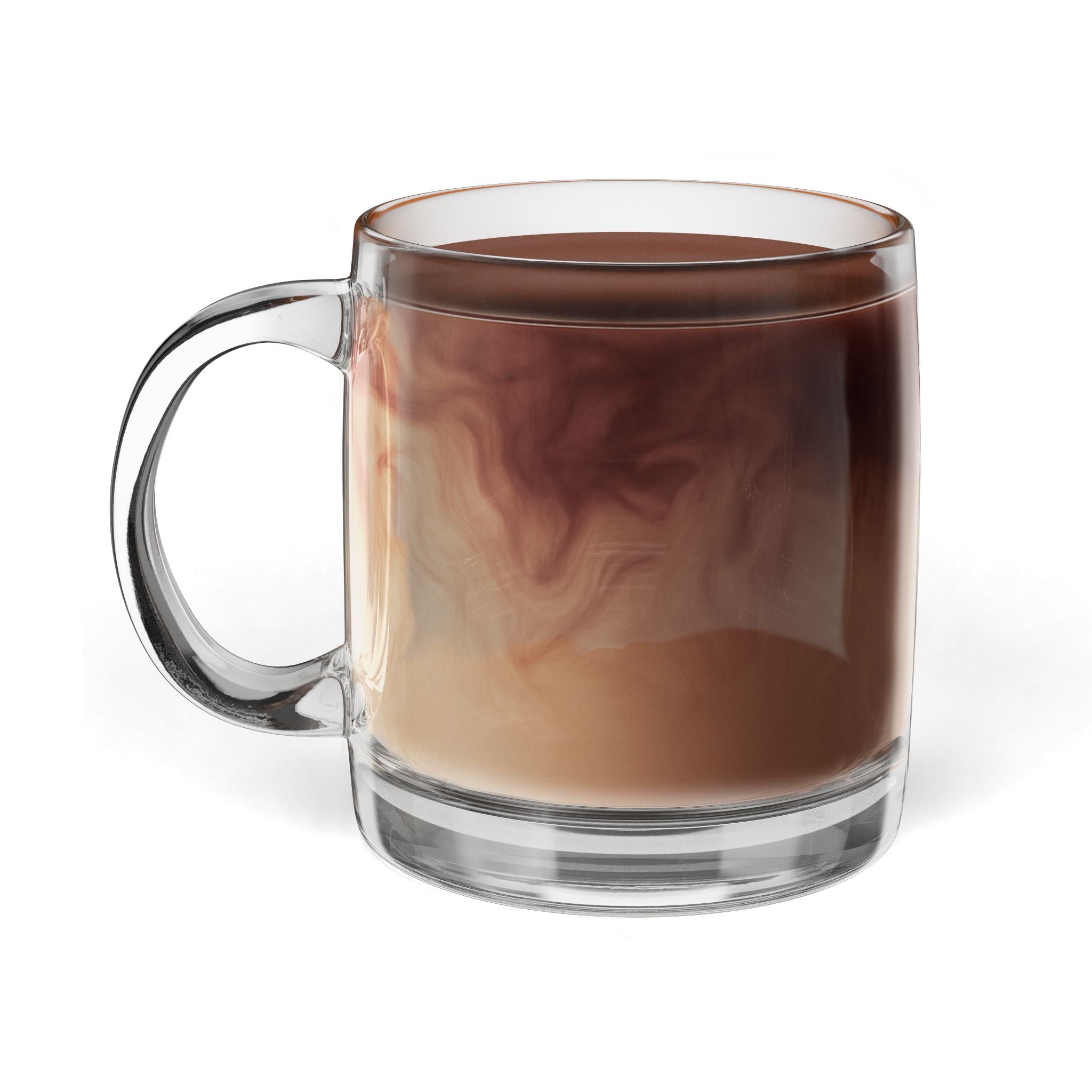 Engraved Glass Coffee Mug — 12.25 oz Clear Coffee Cup