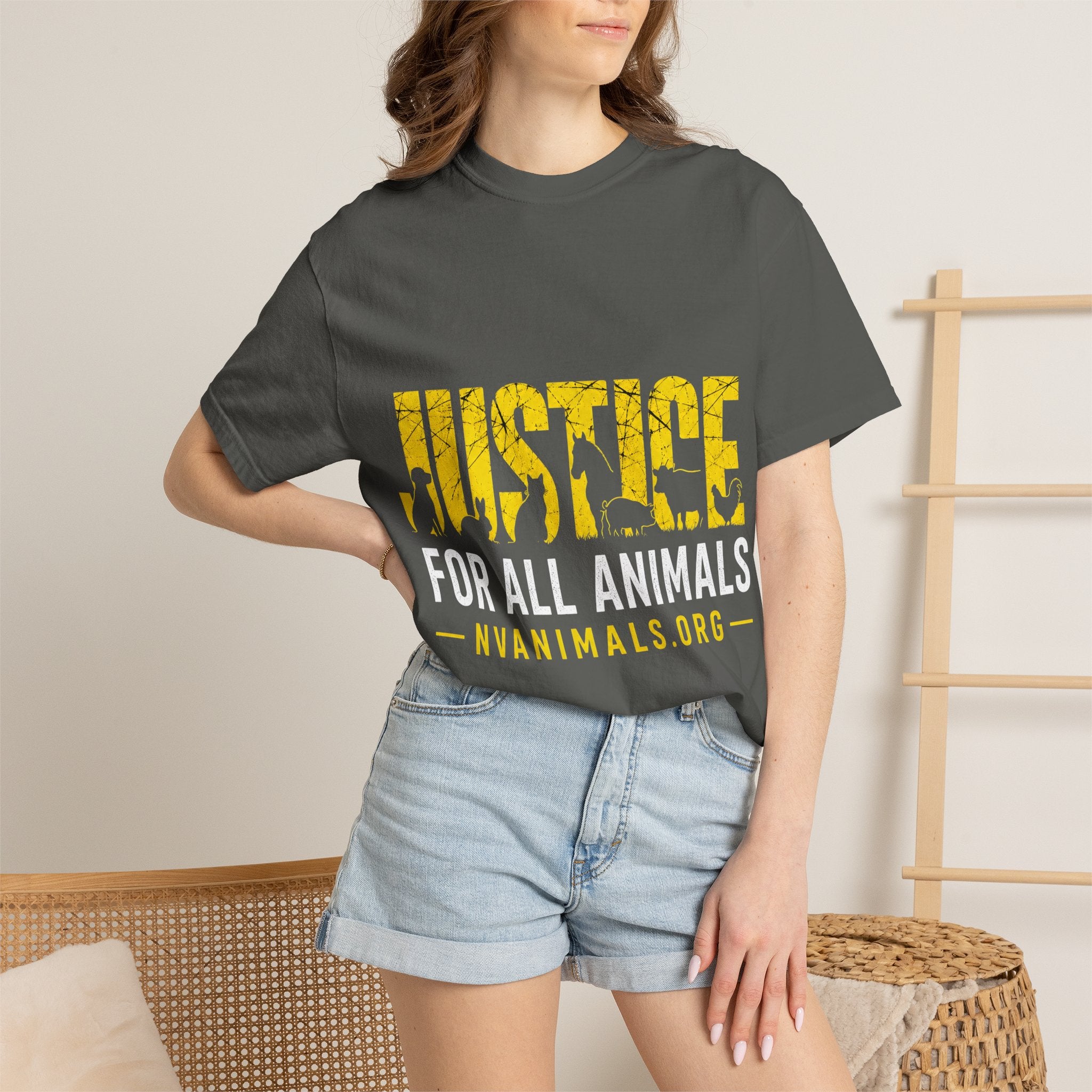 T-shirt - Unisex Garment-Dyed - Justice for All Animals