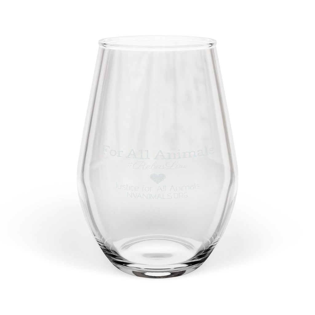 Engraved Stemless Wine Glass 11.5oz — Personalized Crystal Clear Wine Tumbler
