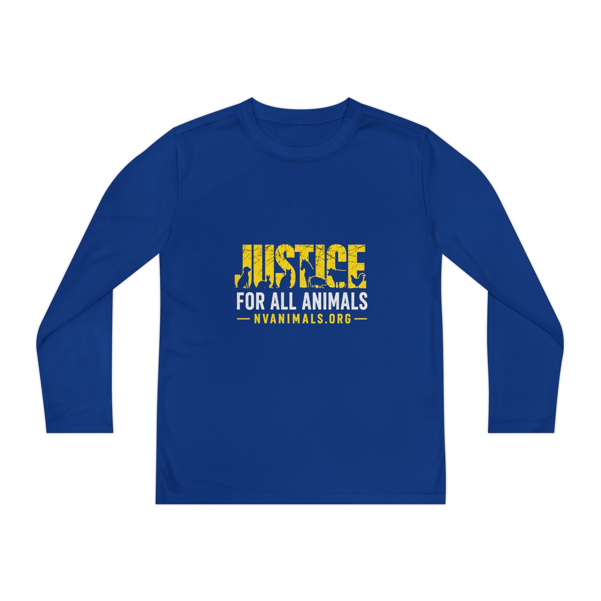 Youth T-Shirt Long Sleeve - Justice for All Animals