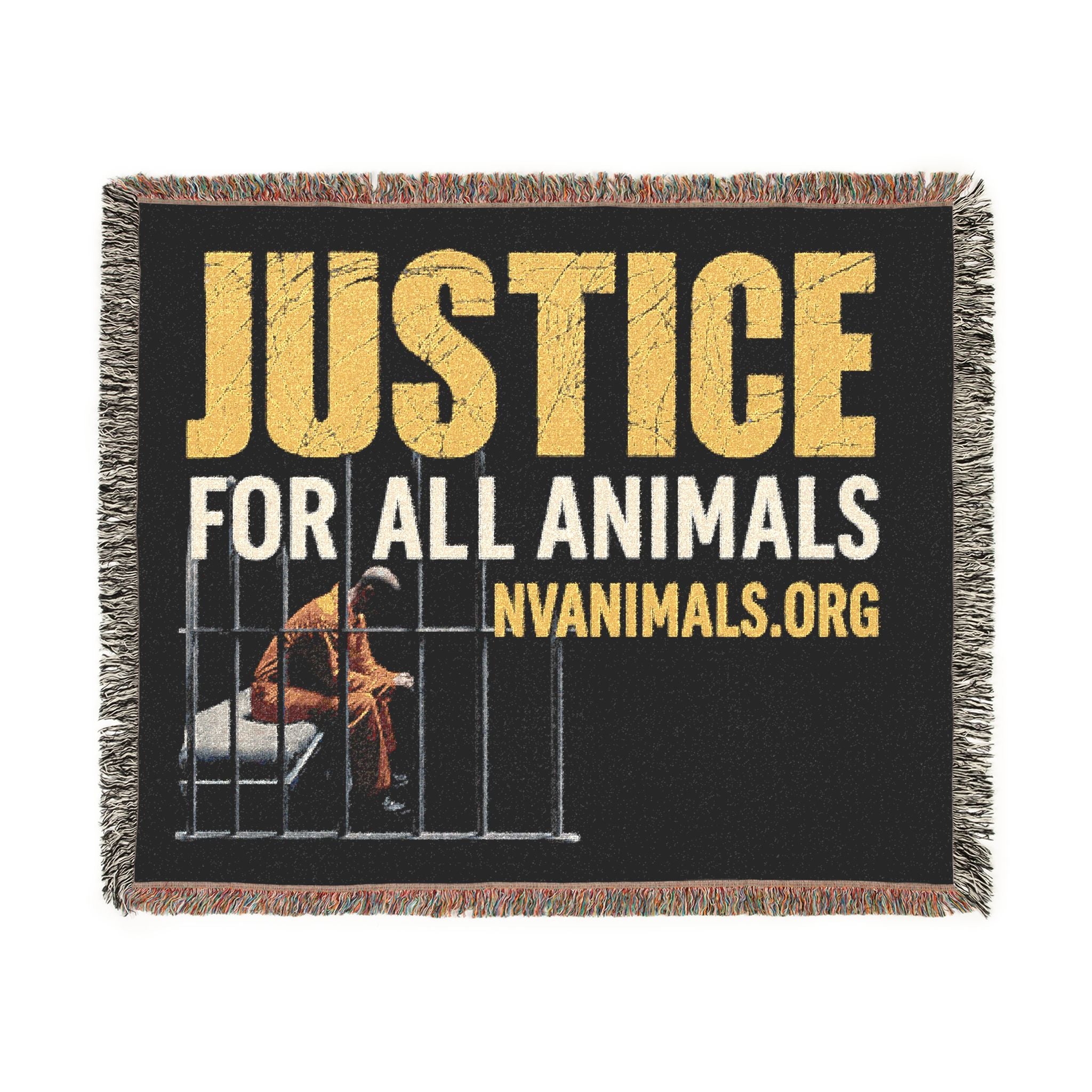 Woven Blanket | Animal Rights Advocacy | Man in Prison