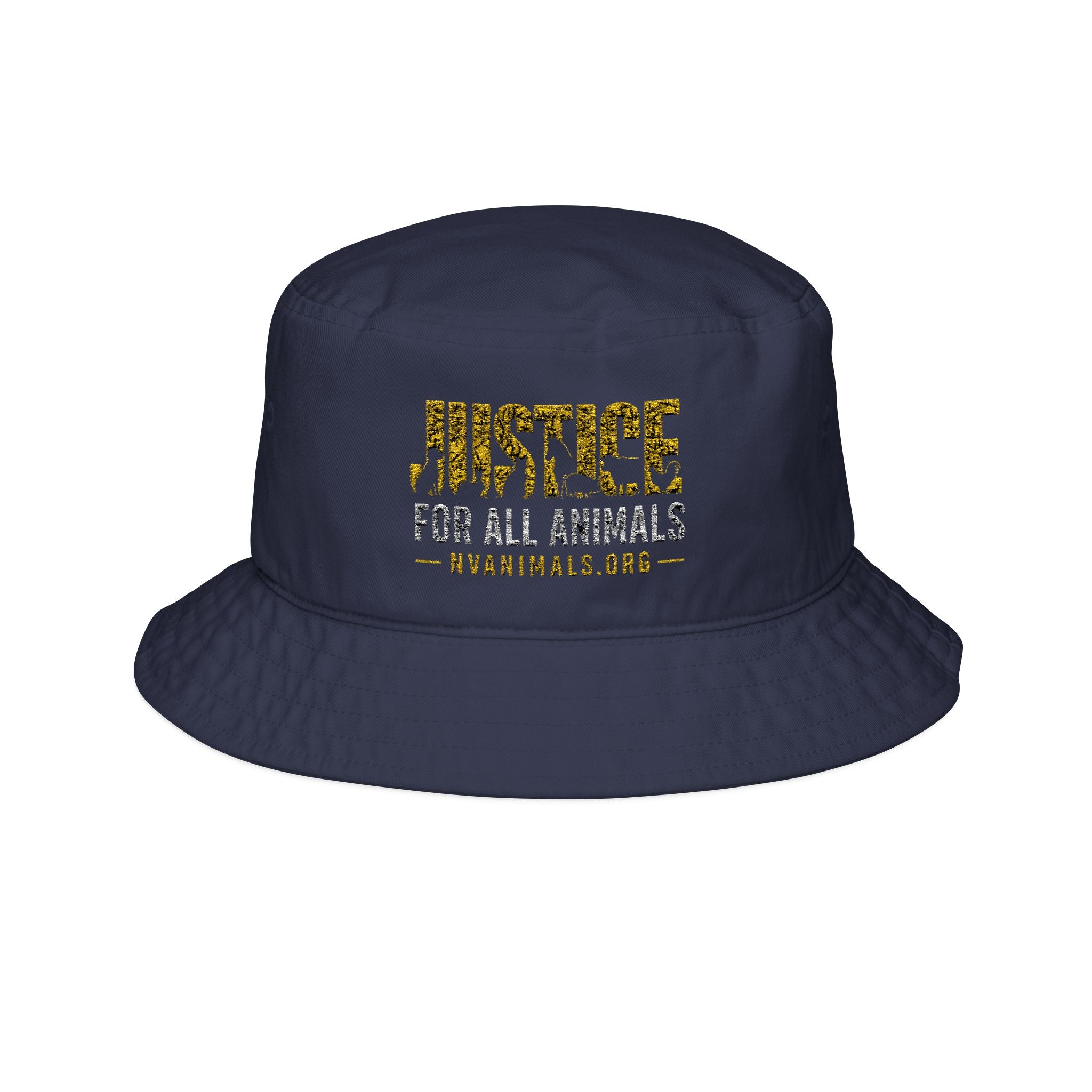 Justice For All Animals Embroidered Bucket Hat