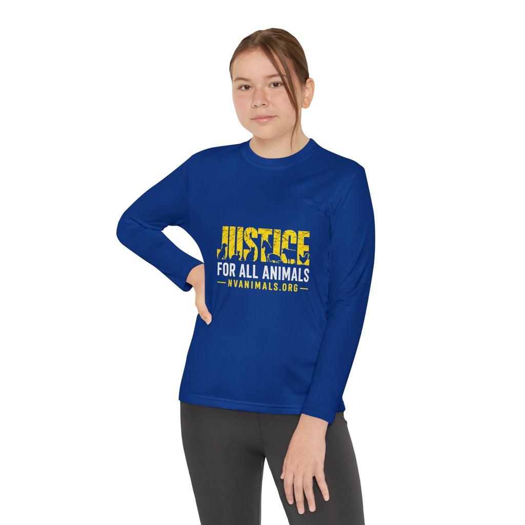 Youth T-Shirt Long Sleeve - Justice for All Animals