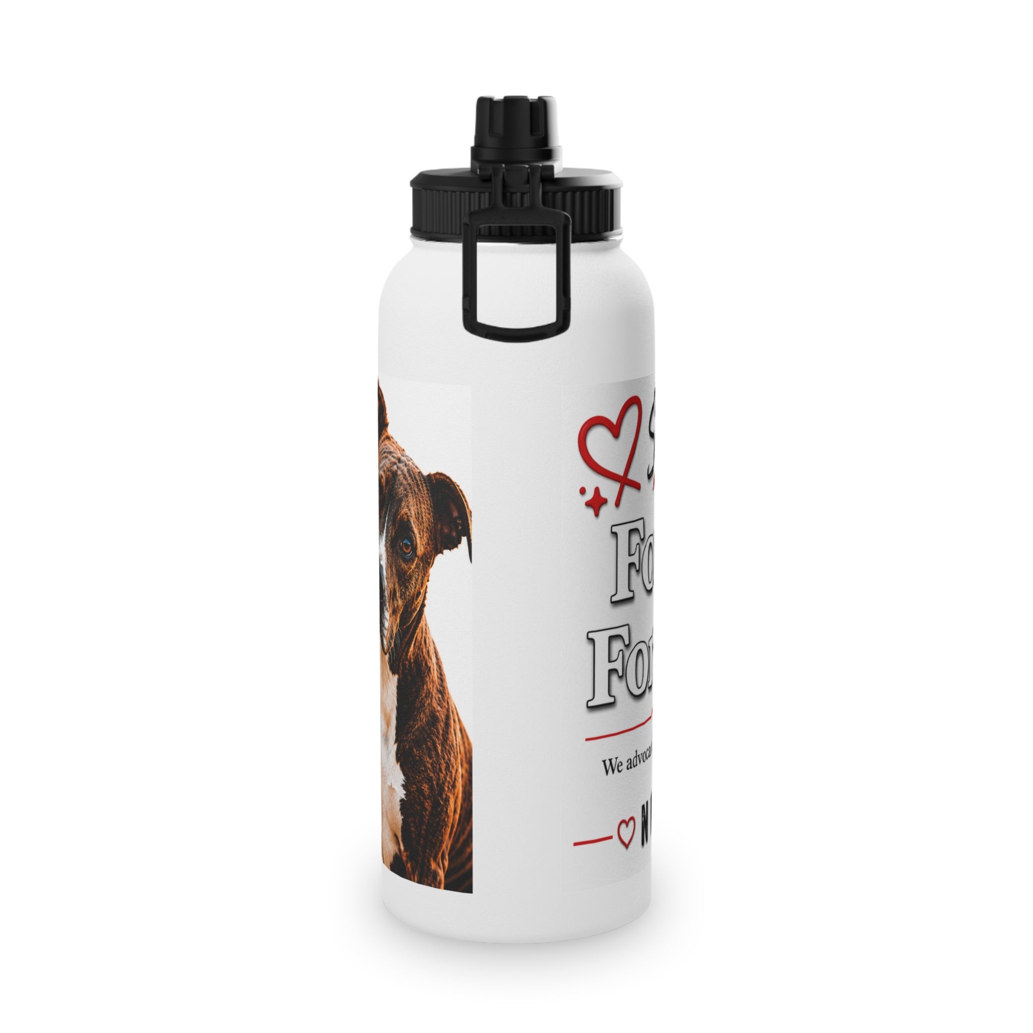 Rescue Dog Water Bottle – Support Animal Justice Stainless Steel Sports Bottle