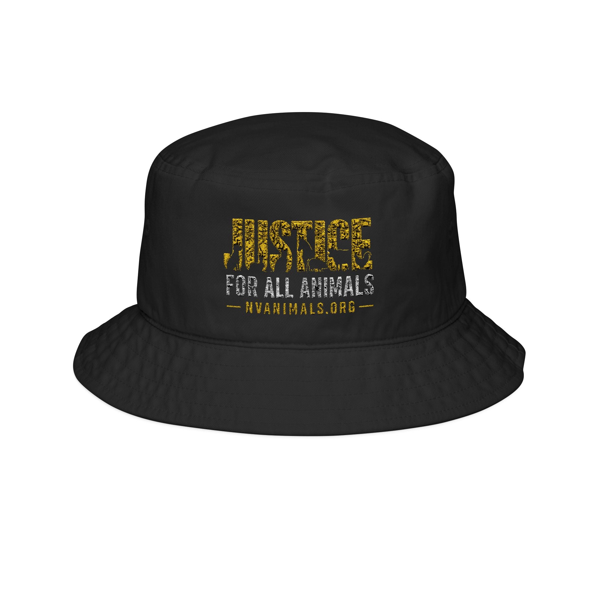 Justice For All Animals Embroidered Bucket Hat