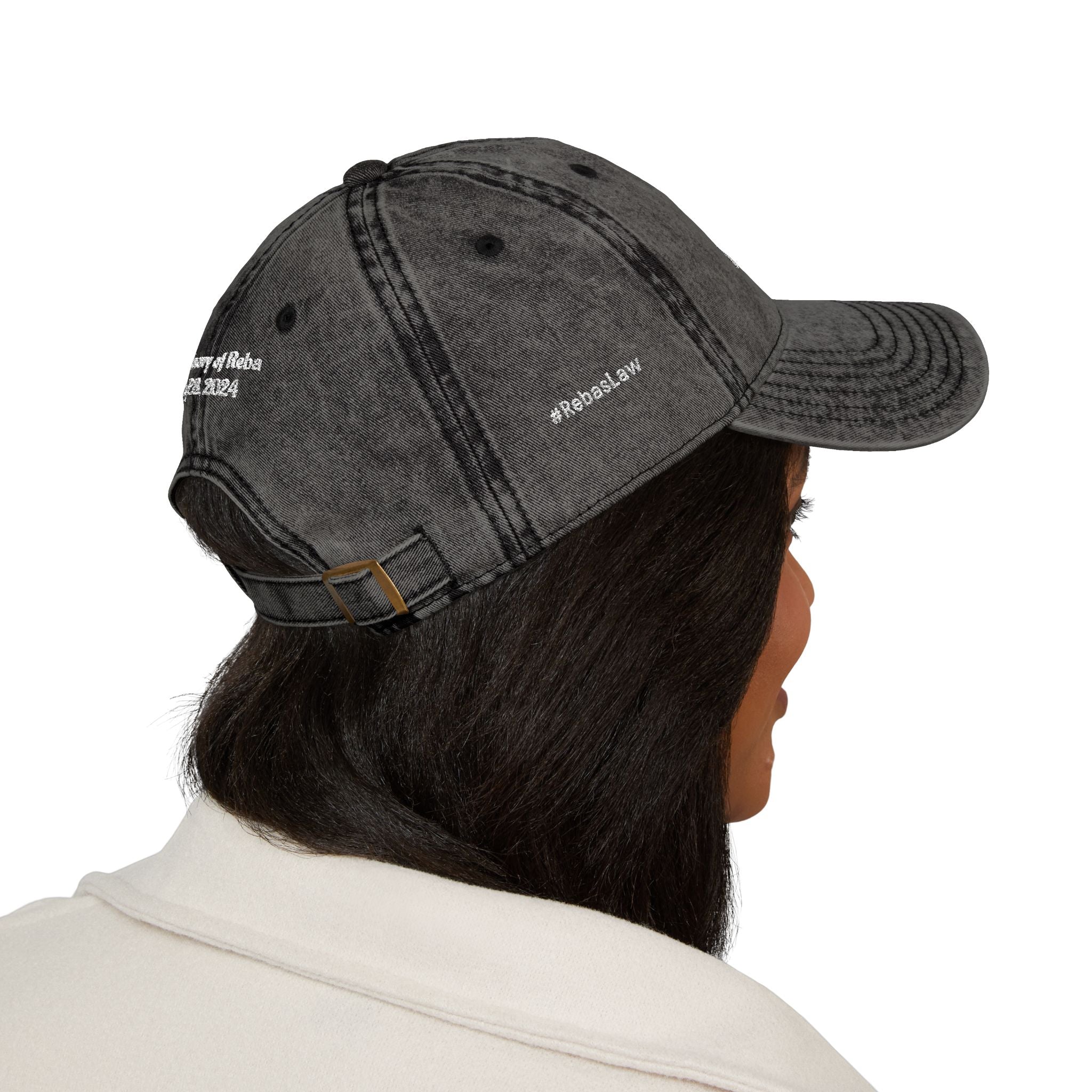 Cap Embroidered Vintage — “For Them. For Justice.” Washed Baseball Hat