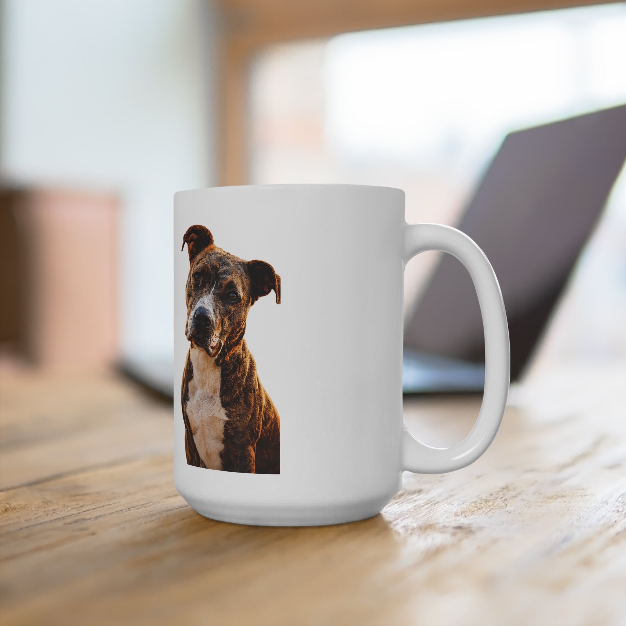 15oz Ceramic Mug — "For Them. For Justice." Rescue Dog Advocacy Coffee Cup