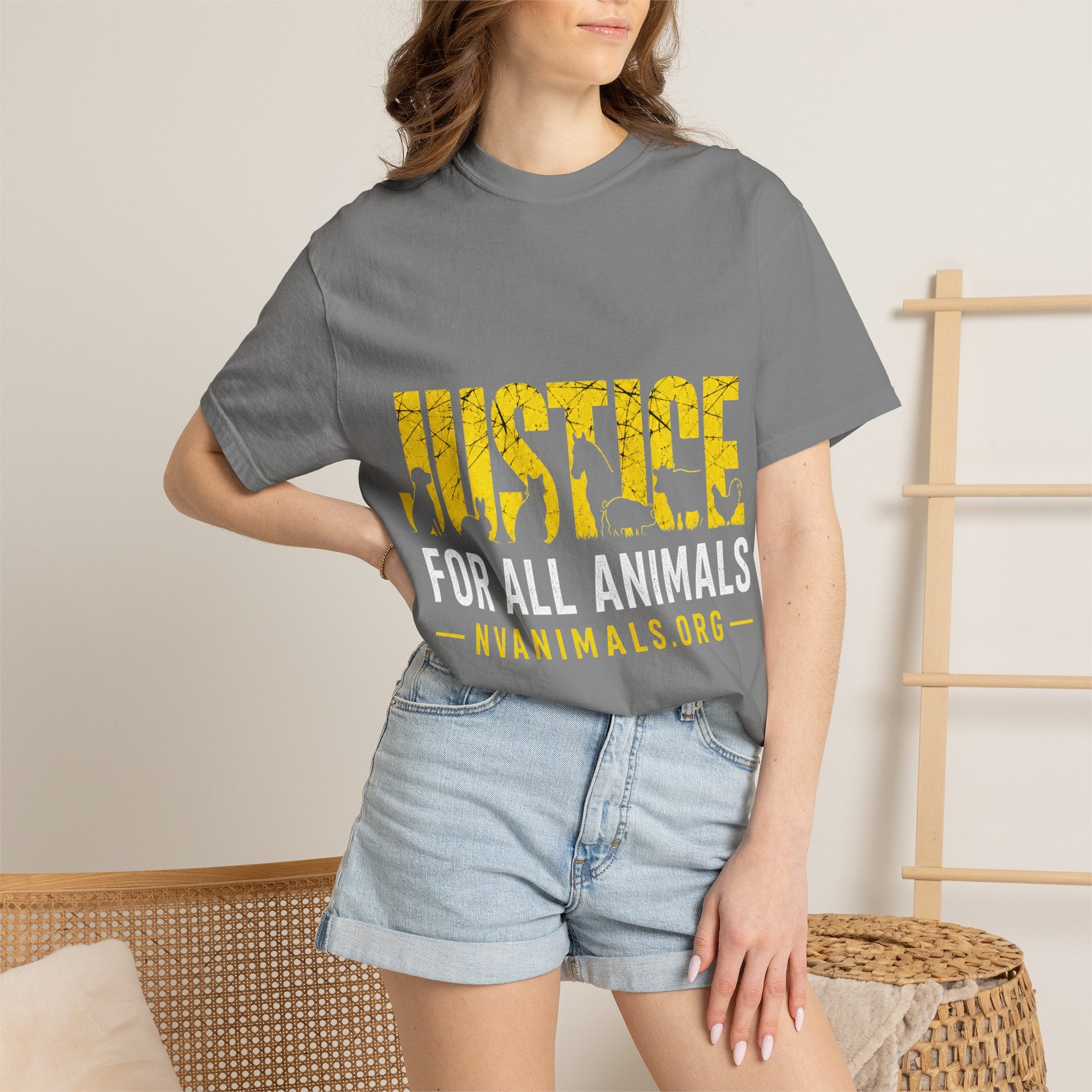 T-shirt - Unisex Garment-Dyed - Justice for All Animals