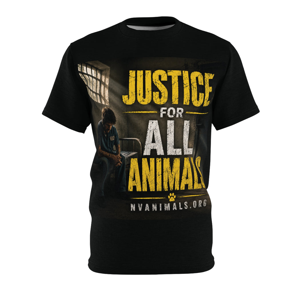 T-Shirt - Animal Rights Protest Tee Justice for All Animals
