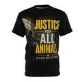 T-Shirt - Animal Rights Protest Tee Justice for All Animals