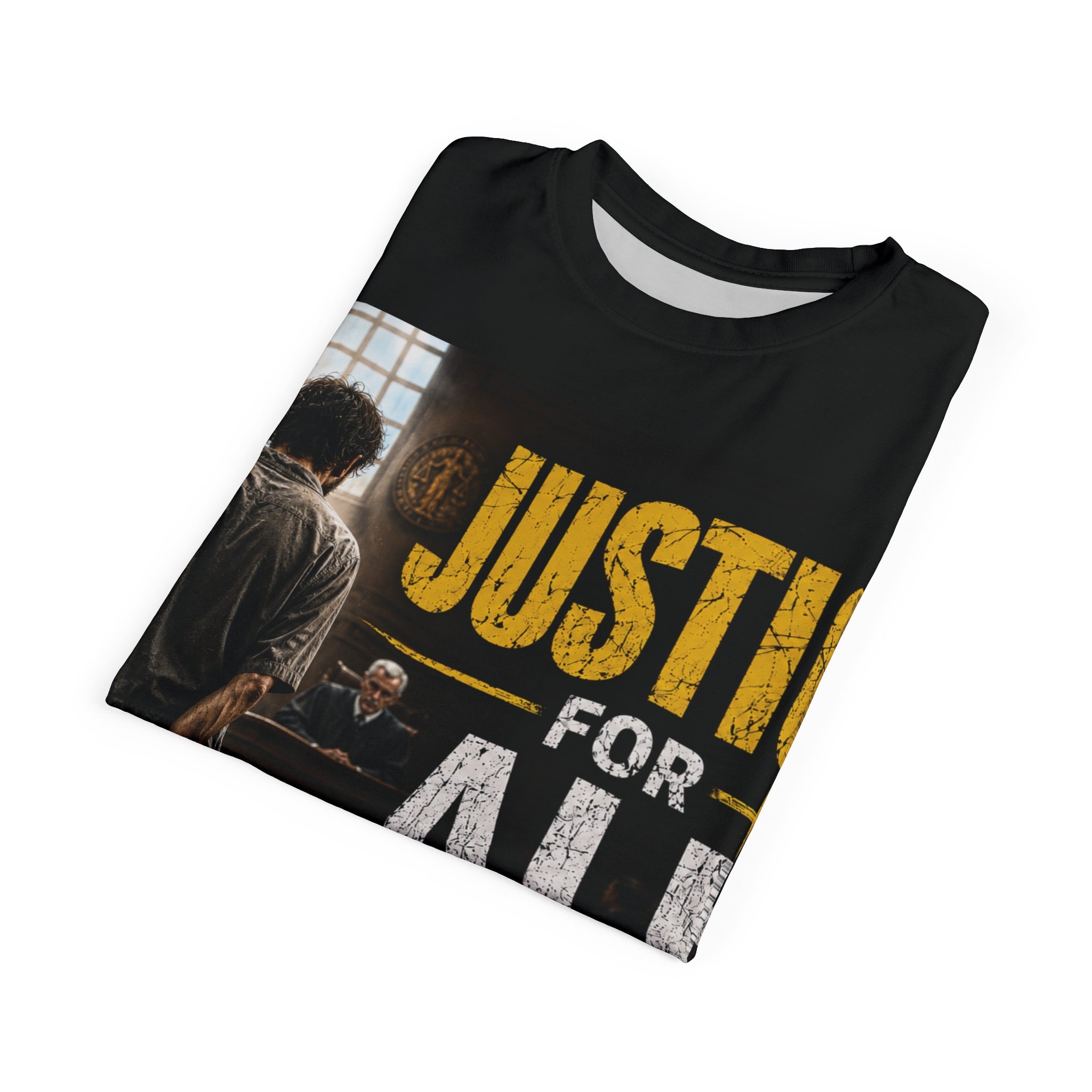 T-Shirt - Animal Rights Protest Tee Justice for All Animals Man in Court