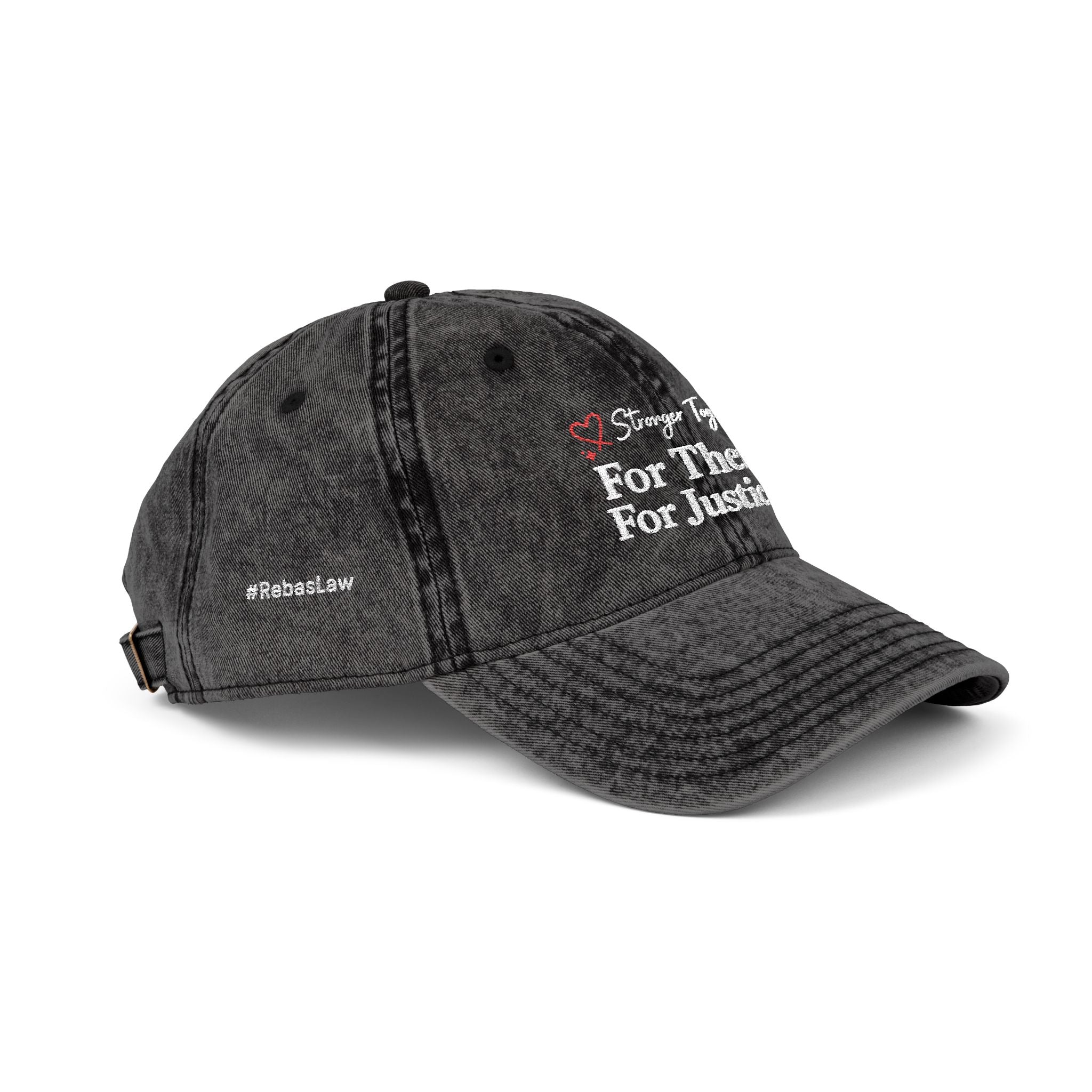 Cap Embroidered Vintage — “For Them. For Justice.” Washed Baseball Hat
