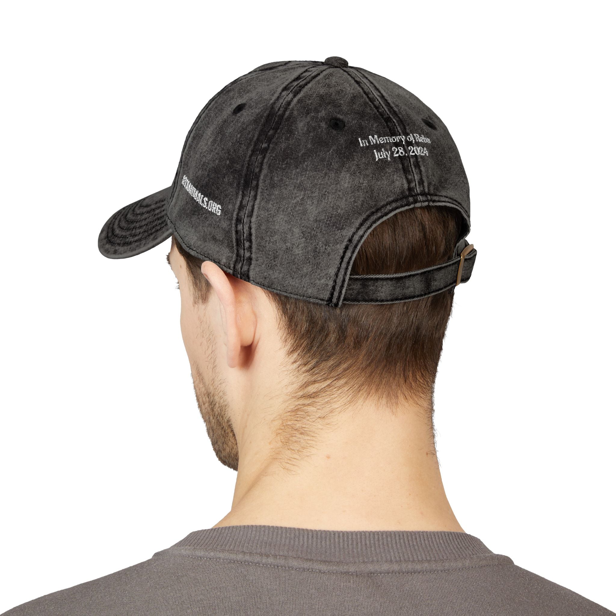 Cap Embroidered Vintage — “For Them. For Justice.” Washed Baseball Hat