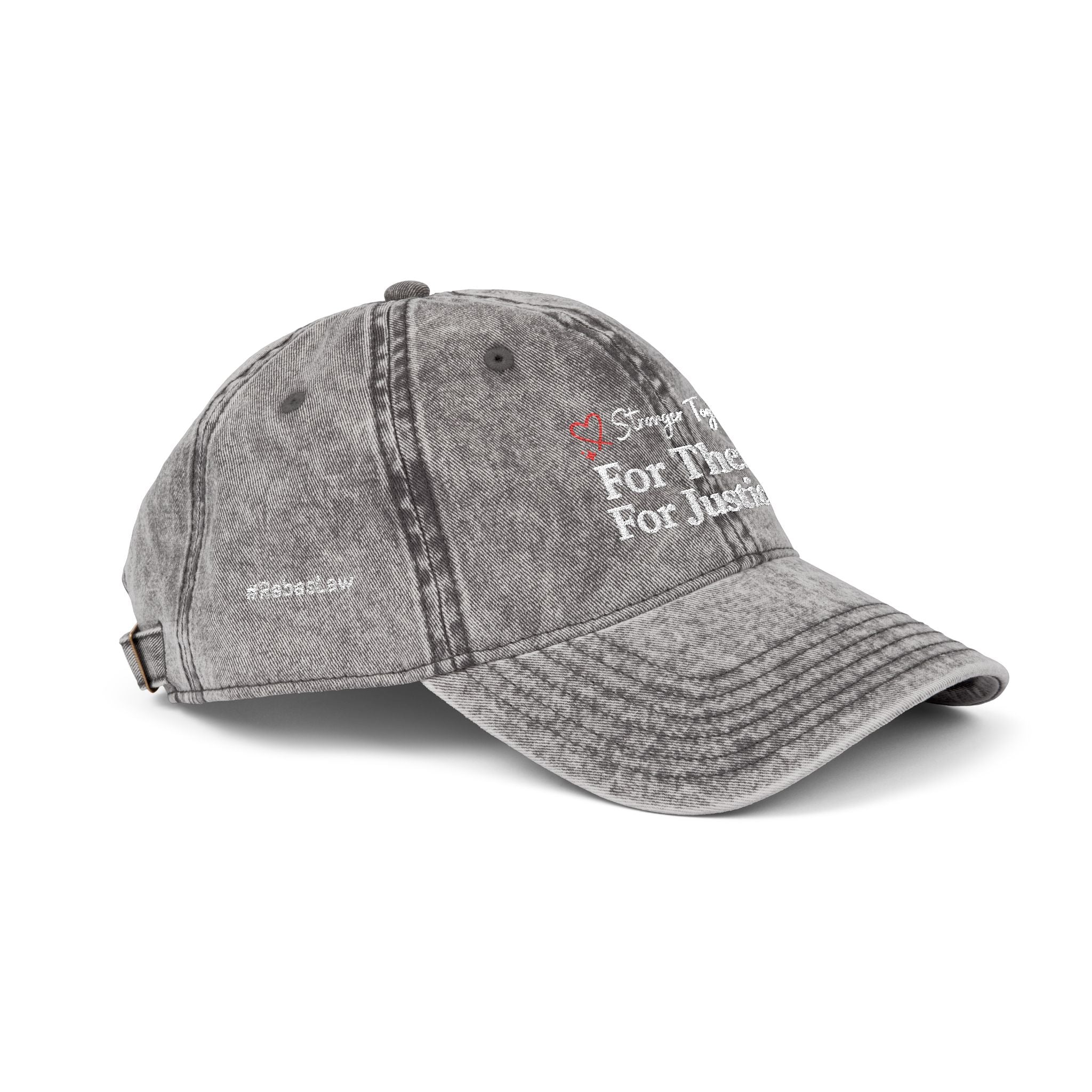 Cap Embroidered Vintage — “For Them. For Justice.” Washed Baseball Hat