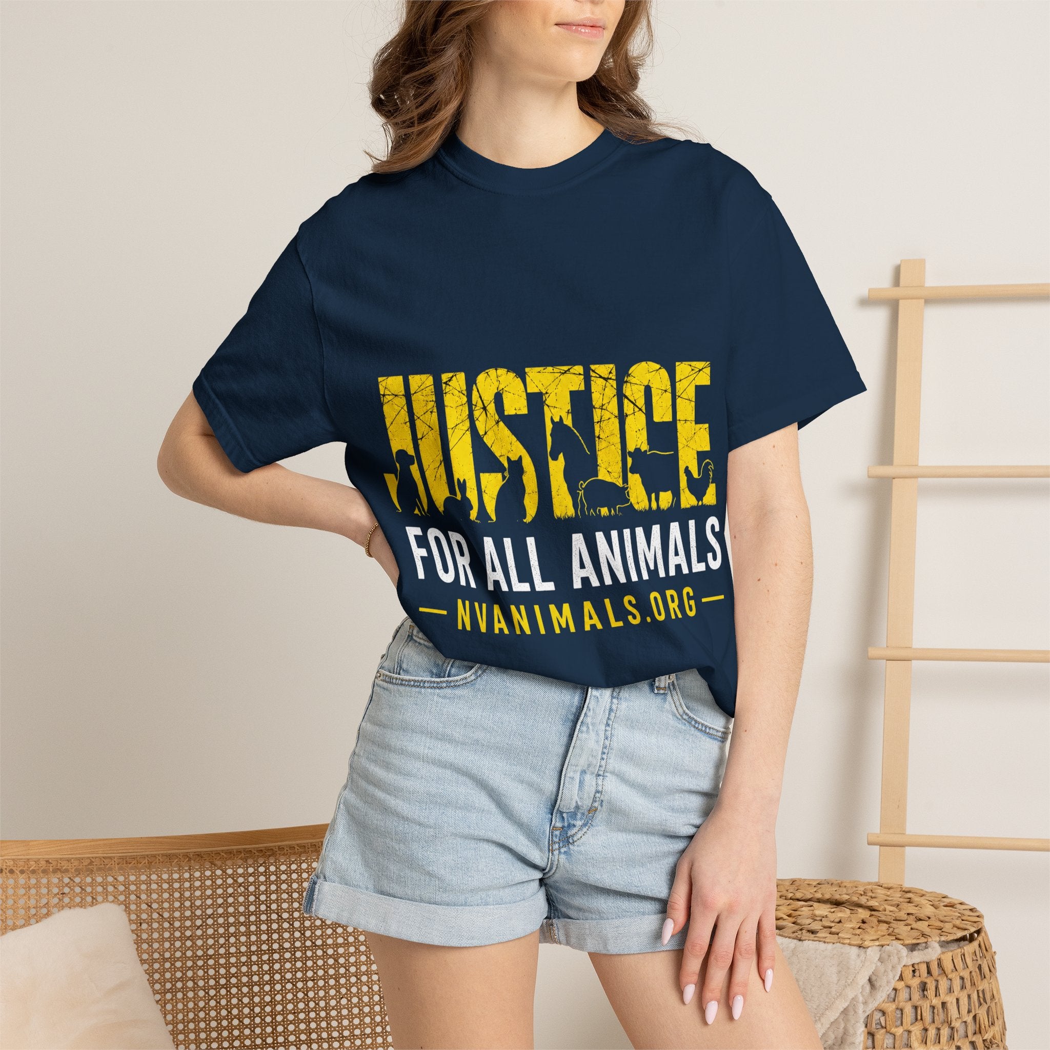 T-shirt - Unisex Garment-Dyed - Justice for All Animals