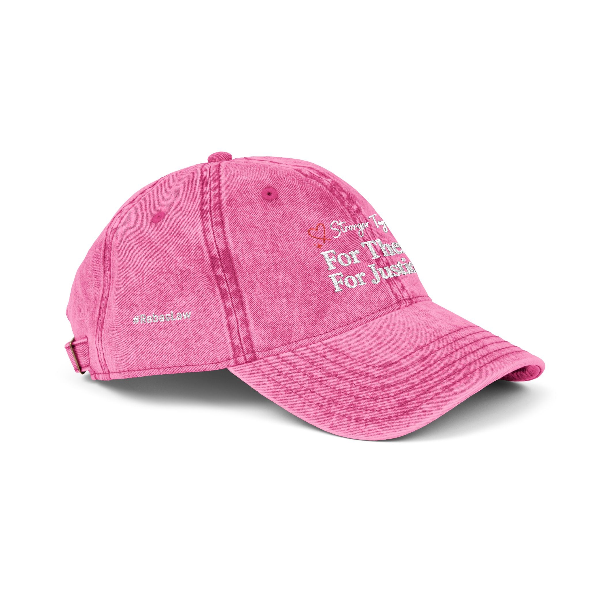 Cap Embroidered Vintage — “For Them. For Justice.” Washed Baseball Hat