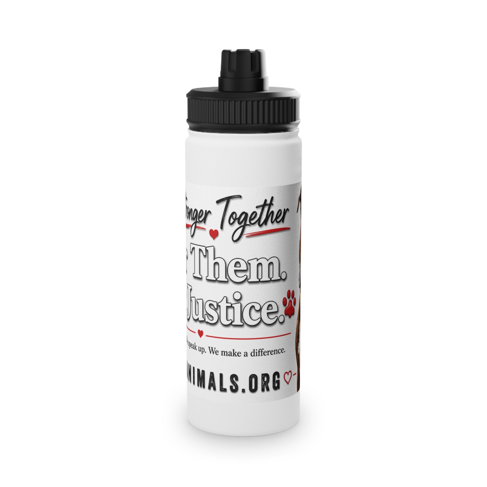 Rescue Dog Water Bottle – Support Animal Justice Stainless Steel Sports Bottle