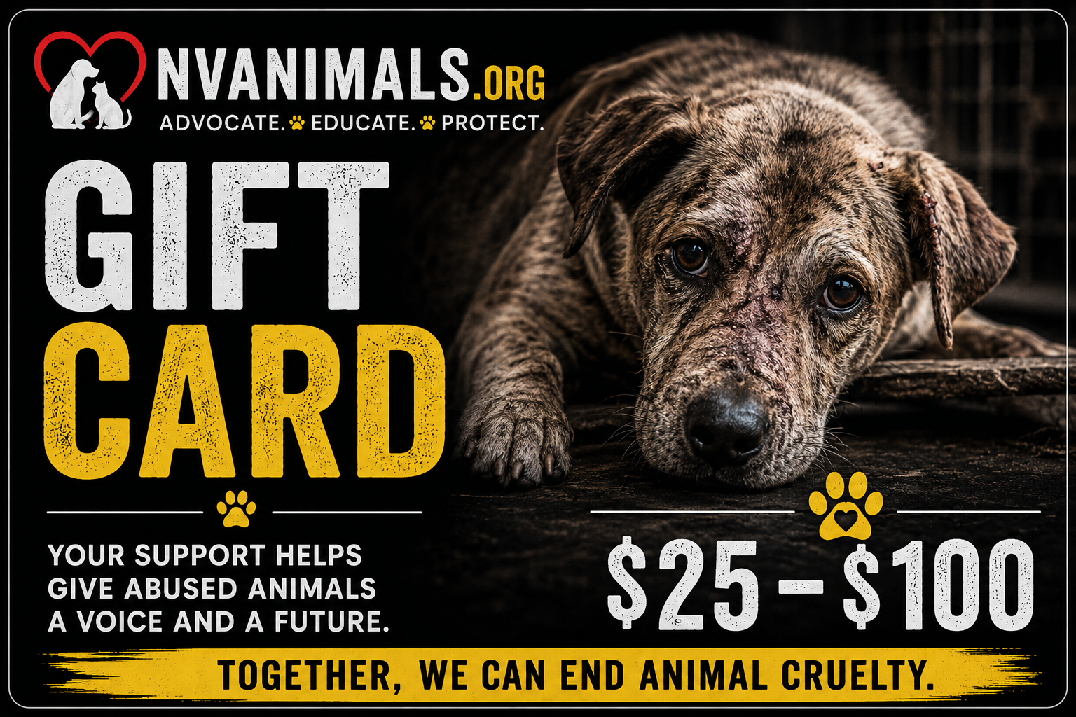 Nevada Animal Advocates Gift Card
