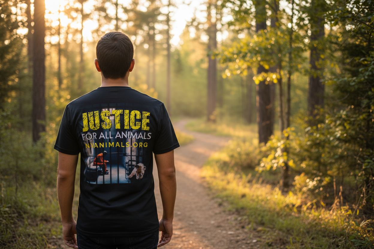 Justice for all Animals T-Shirt - Back View